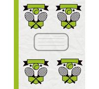 Tennis Composition Notebook 8x10: Tennis Lined Journal 100 pages paperback