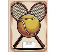 Tennis Composition Notebook: Wide Ruled Journal, Diary or Sketchbook , Notebook for Kids, Students and Teens, Perfect for School, College, Work and Home for Whiting, Journaling and Note