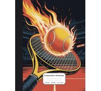 Tennis Composition Notebook: Wide Ruled Journal, Diary or Sketchbook , Notebook for Kids, Students and Teens, Perfect for School, College, Work and Home for Whiting, Journaling and Note