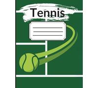 Tennis Composition Notebook: Wide Ruled Journal for School, Match Notes, and Practice Planning - 7.5 x 9.75, 100 Pages