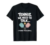 tennis, dobbiamo parlare Pickleball Paddle illustrazione Maglietta