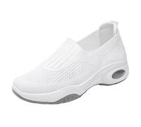 Tennis Donna Confortevole Basket Ortopedico Donna Basket Donne Basket Donne Atletico Comfort Scarpe Da Tennis Sport Tempo Libero Antiscivolo Scarpe Da Ginnastica Lavoro Scarpe Ortopediche, Bianco 4