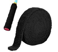 Tennis Grip Tape - Microfiber Racket Grip Wrap | Anti Slip Sweat Absorbing | Long Hair Microfiber Material, Thick Shock Absorption Design, Comfortable Non Slip Grip, for Tennis Badminton Squash Rackets