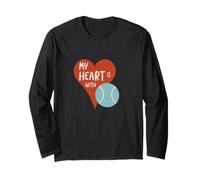 Tennis Il Mio Cuore è con Il Tennis Maglia a Manica