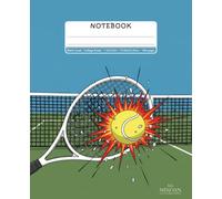 Tennis Lined Notebook - 7,5x9,25 in - 100 pages: Cool Racket and Ball Graphic Composition Book for Kids, Teens, and Youth, College Ruled Lined Journal, for School and Personal Use