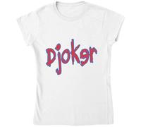 Tennis Player Nickname Artwork - Maglietta da donna, colore: Bianco, bianco, M