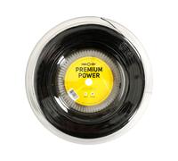 Tennis - Point Premium Power Rotolo Di Corde 220m Nero Calibro corda 1, 20