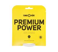 Tennis - Point Premium Power Set Di Corde 12m Bianco Calibro corda 1, 20