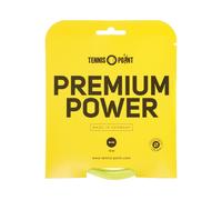 Tennis - Point Premium Power Set Di Corde 12m Lime Calibro corda 1, 25
