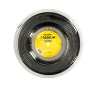 Tennis - Point Premium Spin Rotolo Di Corde 220m Nero Calibro corda 1, 25