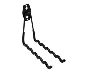 Tennis Racket Mount - Multi-Paddle Steel Wall Organizer, Racquet Rack | Black Steel PVC Coated Structure | Home Gym Basement Sports Training Area, Six Racket Storage Tool Organizer Wall Bracket