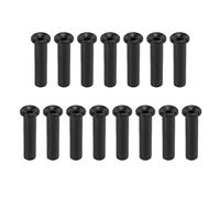 Tennis Racket Wire Protection Tube Set, Nylon String Grommets Replacement Tools for Racquet Stringing, 15pcs Black Durable Eyelets for Tennis Rackets (3,6 * 15 mm)