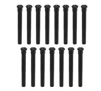 Tennis Racket Wire Protection Tube Set, Nylon String Grommets Replacement Tools for Racquet Stringing, 15pcs Black Durable Eyelets for Tennis Rackets (3,6 * 35 mm)