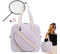 Tennis Tote Bag Waterproof Racket Holder Large Sports Duffle Organizer Lightweight Gear Carrier With Shoulder Strap Ideal for Training, Court Sessions, Outdoor Matches, Daily Travel, 36x13x34cm