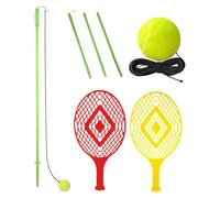 Tennis Trainer Set, portatile Solo Practice Equipment with Ball Rebound Base, Adorable Training Aid, Swing Hitting Feedback Breve Games for Adults Kids Athletes, 59x23x9 pollici
