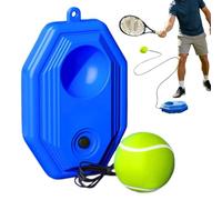 Tennis Training System Rebounder - Swing Practice Equipment for Skill Improvement | Elastic Cord Base Stable Platforms Solos Rallys Trainer Tool, Portable Return Ball Device for Indoor Outdoor Back