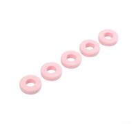Tennis Vibration Dampener 12-Pack Silicone Material(Pink) | Soft silicone build, per durable stretch, reduces string shock, 12-piece per value set, black white yellow orange green