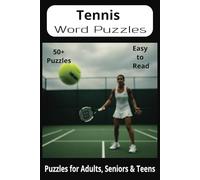 Tennis Word Search Puzzle Book: Fun and Easy-to-Read Word Searches Featuring Tennis, Events, Training, Rules & More | 6x9” Book with 110 Pages - A ... Holidays, Vacations, and Relaxing Free Time