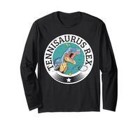 Tennisaurus Rex Futuro Paleontologo Dinosauro Amante Dino Maglia a Manica
