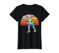 tennista, tennis, vendemmia, scheletri Maglietta