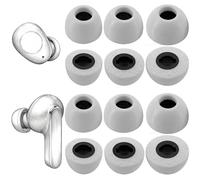 TENNMAK Cuscinetti auricolari di ricambio in memory foam per JBL Live Pro 2/JBL Tune Buds/JBL Tune Buds 2/JBL Vibe Buds/JBL Live Beam 2 & 3/JBL Tour Pro 2 e 3/Technics EAH-AZ100, 6 paia, auricolari in