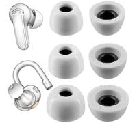 TENNMAK Cuscinetti auricolari di ricambio in memory foam per Skullcandy Rail ANC/Dime 3/Dime 2/Dime Evo/Push Active/Push ANC Active/Grind Fuel/Sesh ANC/Sesh Evo/Jib True 2/Jib True XT2, colore bianco