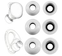 TENNMAK Cuscinetti auricolari in memory foam di ricambio per auricolari JBL Endurance Peak 3, Peak II, Peak, Endurance Race, Run 2 e 1MORE Triple Driver