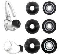 TENNMAK Cuscinetti di ricambio in memory foam a 2 strati per Soundcore e | Cuscinetti auricolari compatibili con Soundcore Sport X20 / X10 / Space A40 / Devialet Gemini II, colore nero
