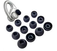 TENNMAK Cuscinetti di ricambio in silicone per auricolari JBL Endurance, 12 pezzi, nero