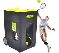 Tennnis Ball Mahcine, macchina portatile per lancio di palline da tennis per pratica e allenamento, supporto app e telecomando, regola velocità e angolo, può contenere più di 50 palline
