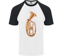 Tenor Horn Ottone Strumento Musicale Uomo S/S Maglietta Baseball