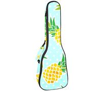 Tenor Ukulele custodia impermeabile per ukulele zaino imbottito, ideale per concerti soprani (21/23/24") blu ananas