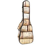Tenor Ukulele Gig Bag Impermeabile Ukulele Custodia Imbottita, Grande per Concerti Soprano (21/23/24") Kane Paese straniero Bella