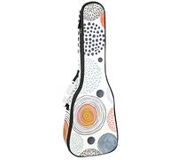 Tenor Ukulele Gig Bag Impermeabile Ukulele Custodia Imbottita, Grande per Concerto Soprano (21/23/24") Maru Bubble Multi