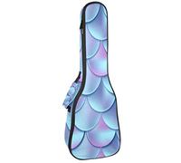 Tenor Ukulele Gig Bag Impermeabile Ukulele Custodia Imbottita, Ideale per Concerti Soprano (21/23/24") Scala Sirena Blu