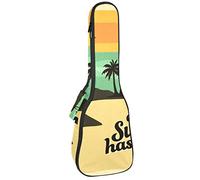 Tenor Ukulele Gig Bag Impermeabile Ukulele Custodia Imbottita Zaino Grande per Concerto Soprano (21/23/24 pollici) Estate Beach