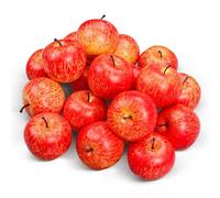 Tenorbass 20 Pezzi Decorazione Mele Finte, Frutta Artificiale da 5,3 cm Mini Mele Rosso per Decorazione Centrotavola, Finta Frutta Mela per Feste Accessori, Cucina Decor, 20 Rosso