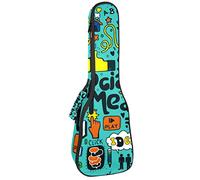 Tenore Ukulele Gig Bag Impermeabile Ukulele Custodia Imbottita Zaino Grande per Concerto Soprano (21/23/24") Musica Social Media