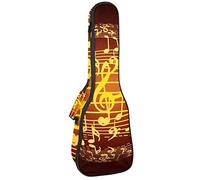 Tenore Ukulele Gig Bag Impermeabile Ukulele Custodia Imbottita Zaino Grande per Concerto Soprano (21/23/24 pollici) Musica Clef Ball