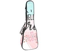 Tenore Ukulele Gig Bag Impermeabile Ukulele Custodia Imbottita Zaino Grande per Concerto Soprano (21/23/24") Hello Spring