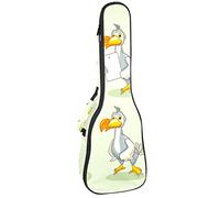 Tenore Ukulele Gig Bag Impermeabile Ukulele Custodia Imbottita Zaino Grande per Concerto Soprano (21/23/24") The Dodo Bird Hipster Style