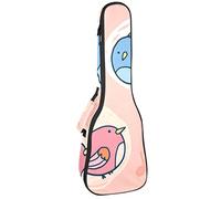 Tenore Ukulele Gig Bag Impermeabile Ukulele Custodia Imbottita Zaino Grande per Concerto Soprano (21/23/24") Canto Birds