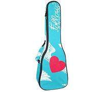 Tenore Ukulele Gig Bag Impermeabile Ukulele Custodia Imbottita Zaino Grande per Concerto Soprano (21/23/24") Seguire il Cuore Carino Ali Amore