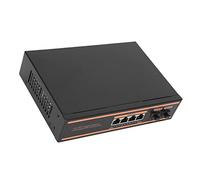 TENP Switch Poe, Spina Europea 100-240 V Switch Internet Non Gestito a 6 Porte per Computer Desktop
