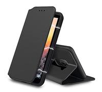 Tenphone Etui Coque pour Xiaomi Redmi Note 9,Plusieurs Couleurs Disponible,Protection Etui Housse Premium en Cuir PU,Fermeture Magnétique pour (Redmi Note 9 (6,53 Pouces), Etui Slim Noir)
