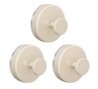 TENQUAN Gancio a Ventosa Portasciugamani Ventosa Ventose con Ganci Extra Forte per Bagno Cucina 3 Pezzi Bianco Crema