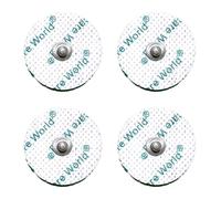 TENS/EMS - Set di 4 elettrodi rotondi con attacco a perno da 3,5 mm
