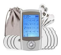 TENS Professionale Elettrostimolatore Muscolare, Dispositivo di EMS ricaricabile con 16 Modalità, per alleviare dolore su schiena, collo, spalle