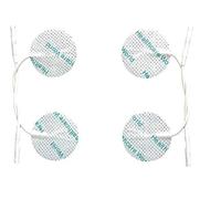 Tens - Set di 4 cuscinetti per elettrodi autoadesivi tondi, per alleviare il dolore specifico, compatibili con dispositivi Neurotrac, Flexi tens