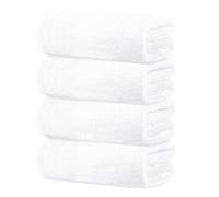 Tens Towels Confezione da 4 asciugamani da bagno extra large, 76 x 150 cm, 100% cotone, più grandi e leggeri, ad asciugatura rapida, super morbidi e assorbenti, perfetti per il bagno, colore: bianco